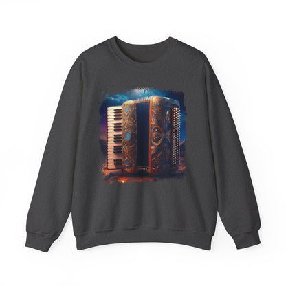 Abstract Accordion Sweatshirt Artistic Design for Music Lovers Celebrate your passion for music with this unique sweatshirt