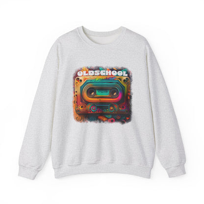 Old School Cassette Sweatshirt Retro-Inspired Design for Music Lovers, Nostalgia Fans, and Vintage Style Enthusiasts