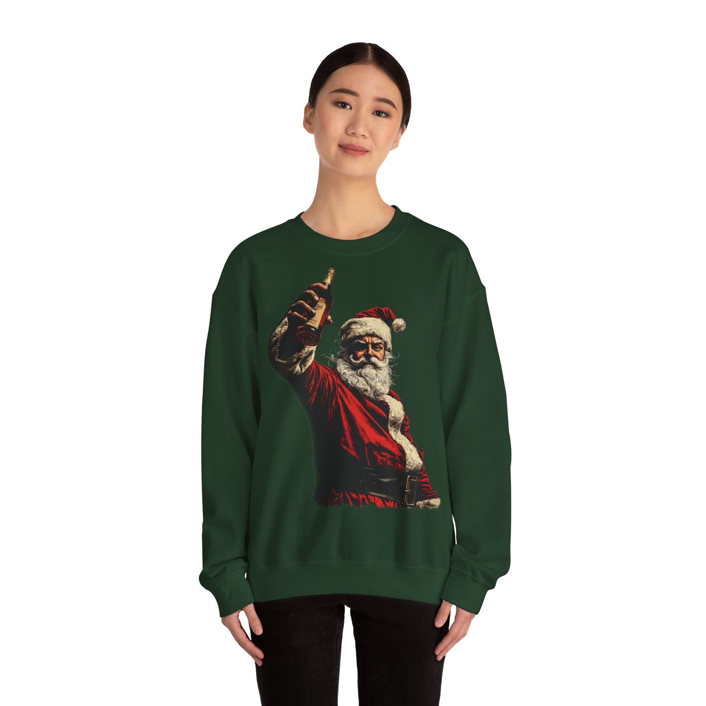 Santa with Whisky Sweatshirt