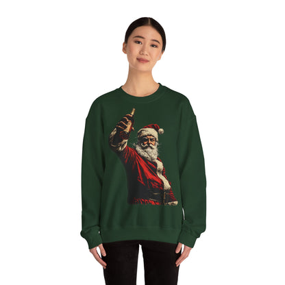 Santa with Whisky Sweatshirt