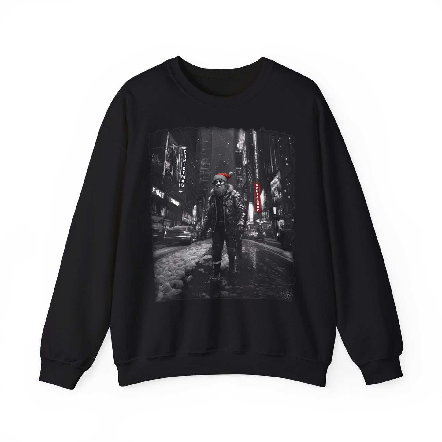 Santa in Big City Sweatshirt