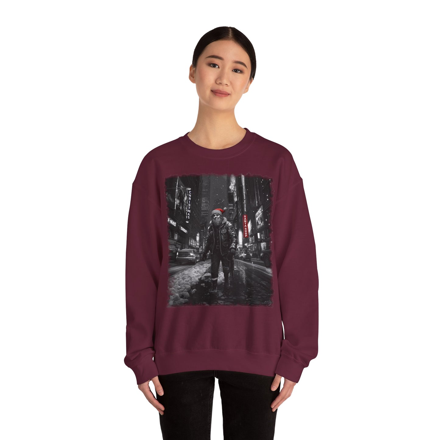 Santa in Big City Sweatshirt