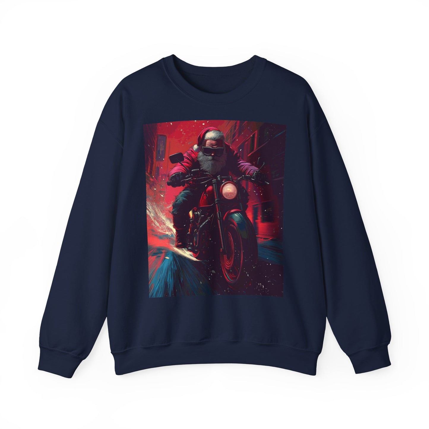 Santa Claus Motorcycle Sweatshirt