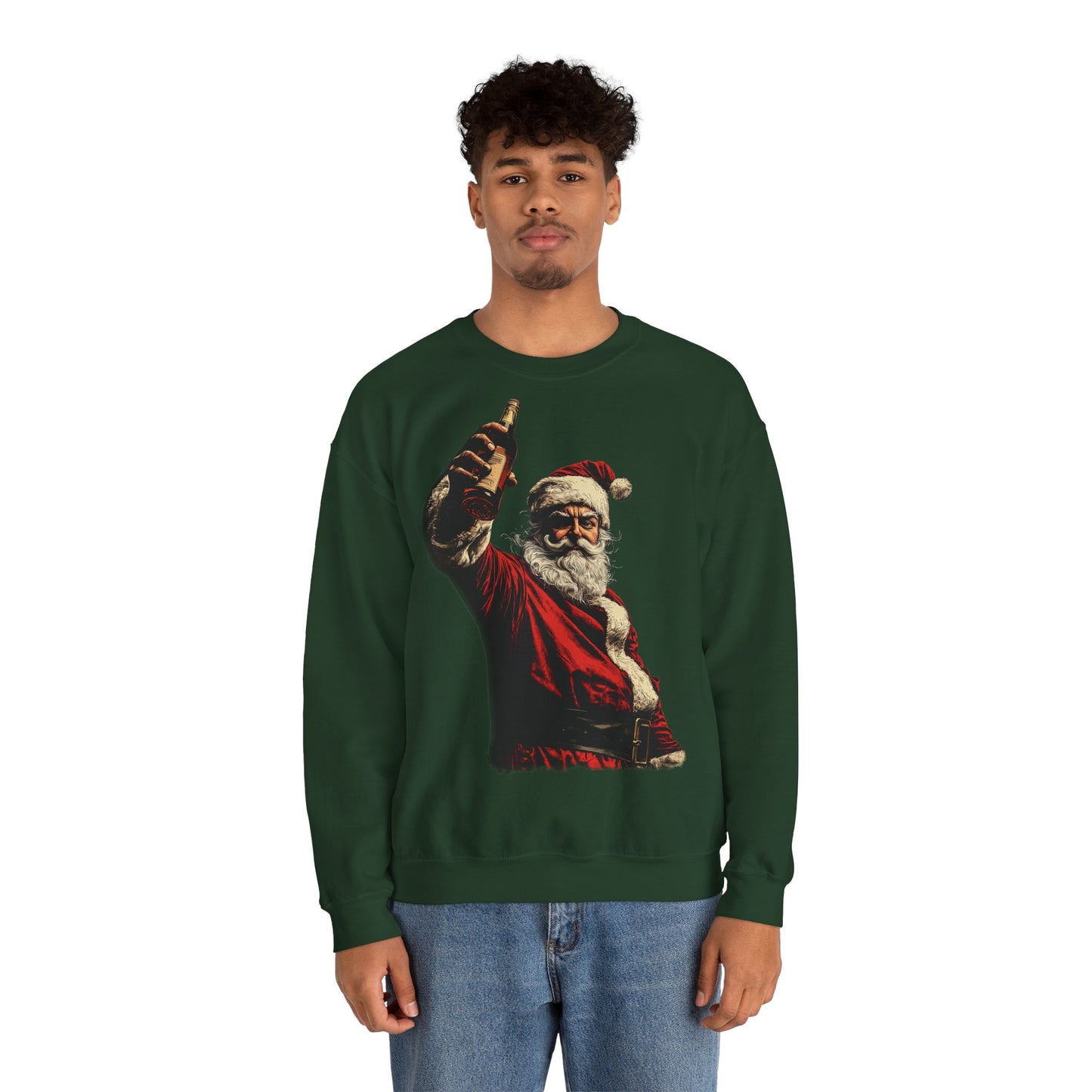 Santa with Whisky Sweatshirt