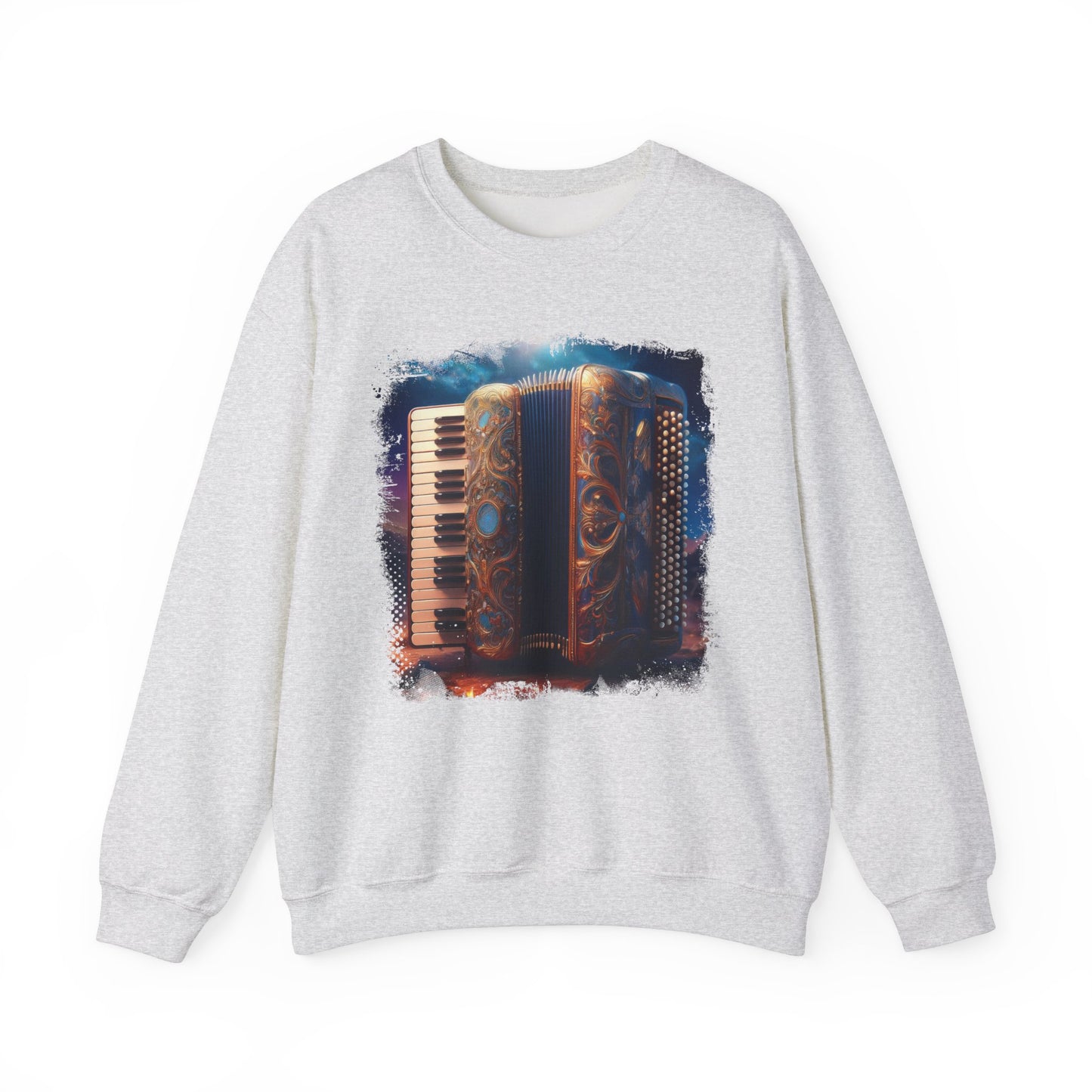 Abstract Accordion Sweatshirt Artistic Design for Music Lovers Celebrate your passion for music with this unique sweatshirt