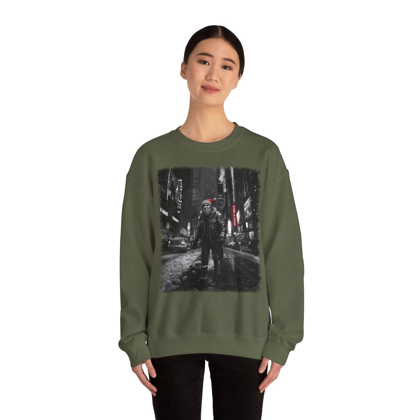 Santa in Big City Sweatshirt