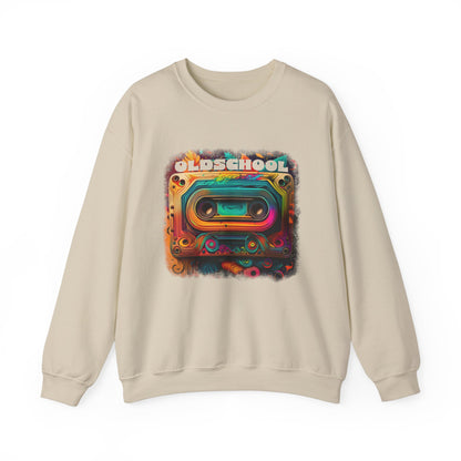 Old School Cassette Sweatshirt Retro-Inspired Design for Music Lovers, Nostalgia Fans, and Vintage Style Enthusiasts