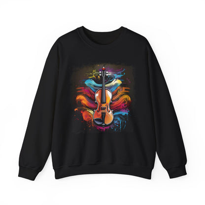 Abstract Violin Sweatshirt Artistic Design for Music Lovers Discover our unique sweatshirt featuring a stunning abstract violin design