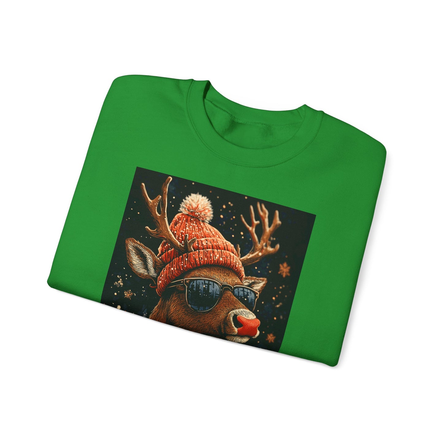 Rudol the Reindeer Sunglasses Crewneck Sweatshirt