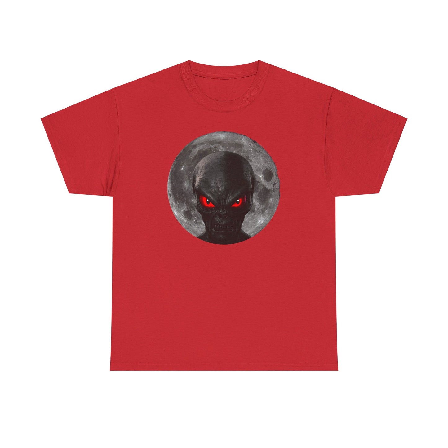 Moonlight Monster Alien T-Shirt  / Gruselige Kreatur mit Leuchtenden Augen, Ideal für Halloween und Horrorfans