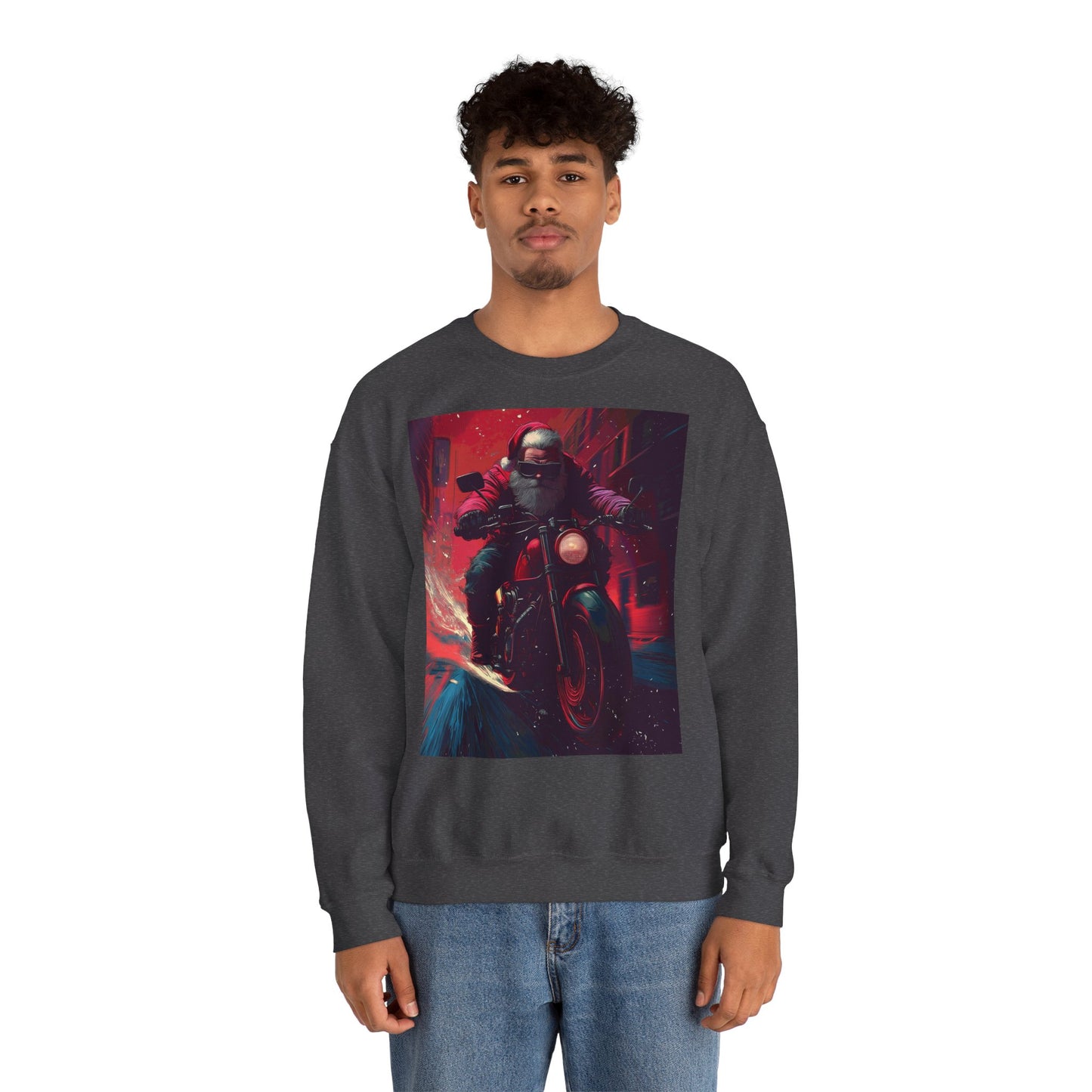 Santa Claus Motorcycle Sweatshirt