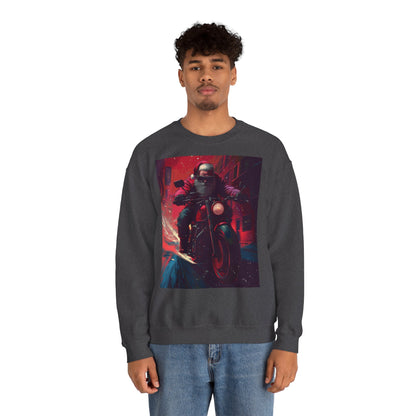 Santa Claus Motorcycle Sweatshirt