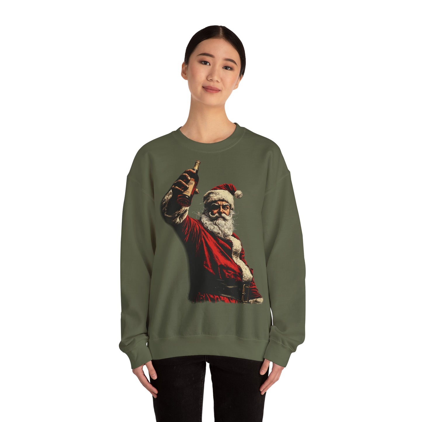 Santa with Whisky Sweatshirt