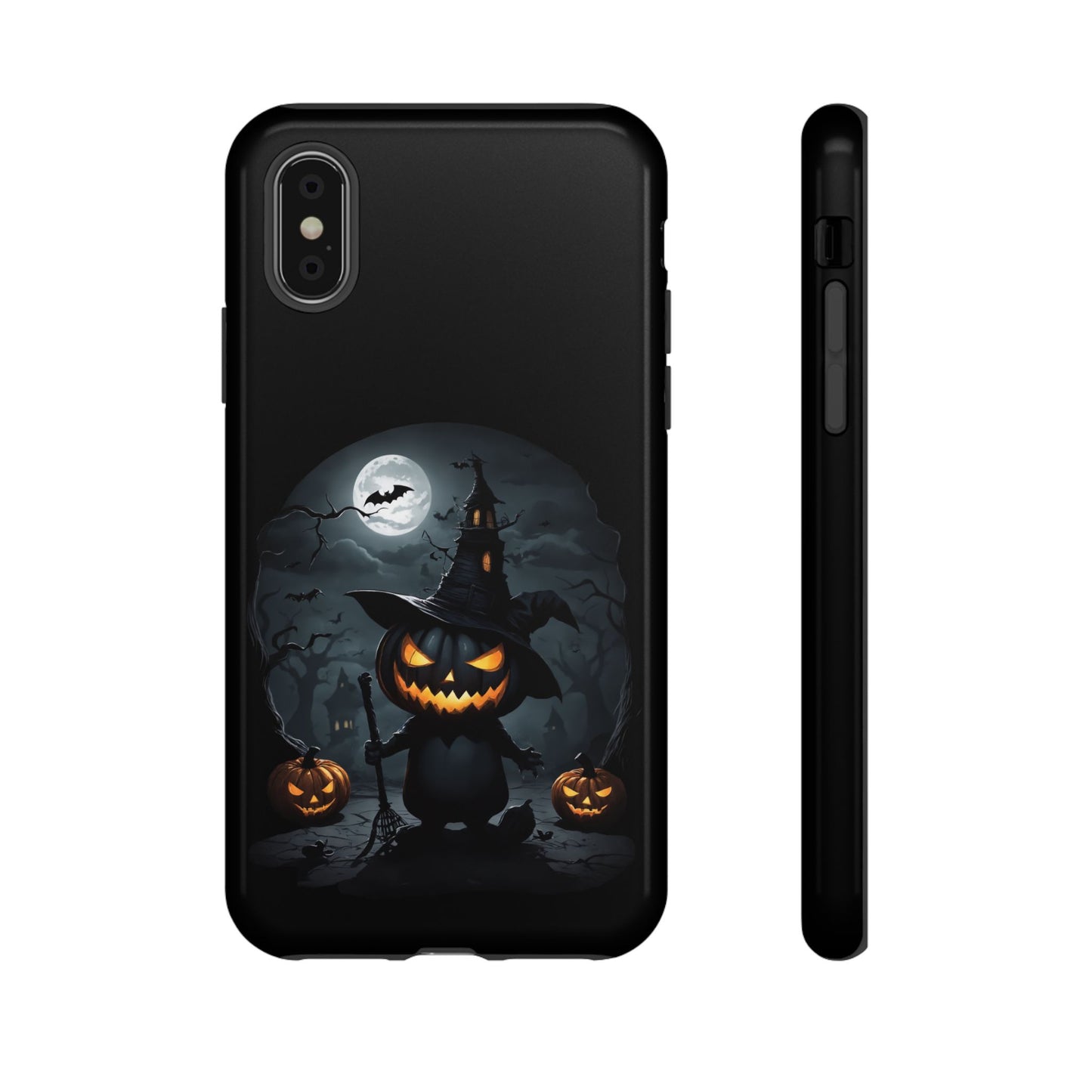 Tough Cases, Halloween Moonnight Pumpkin iPhone Case, Spooky Protective Cover, Scary Samsung Galaxy Case, Creepy Phone Accessory, Haunted