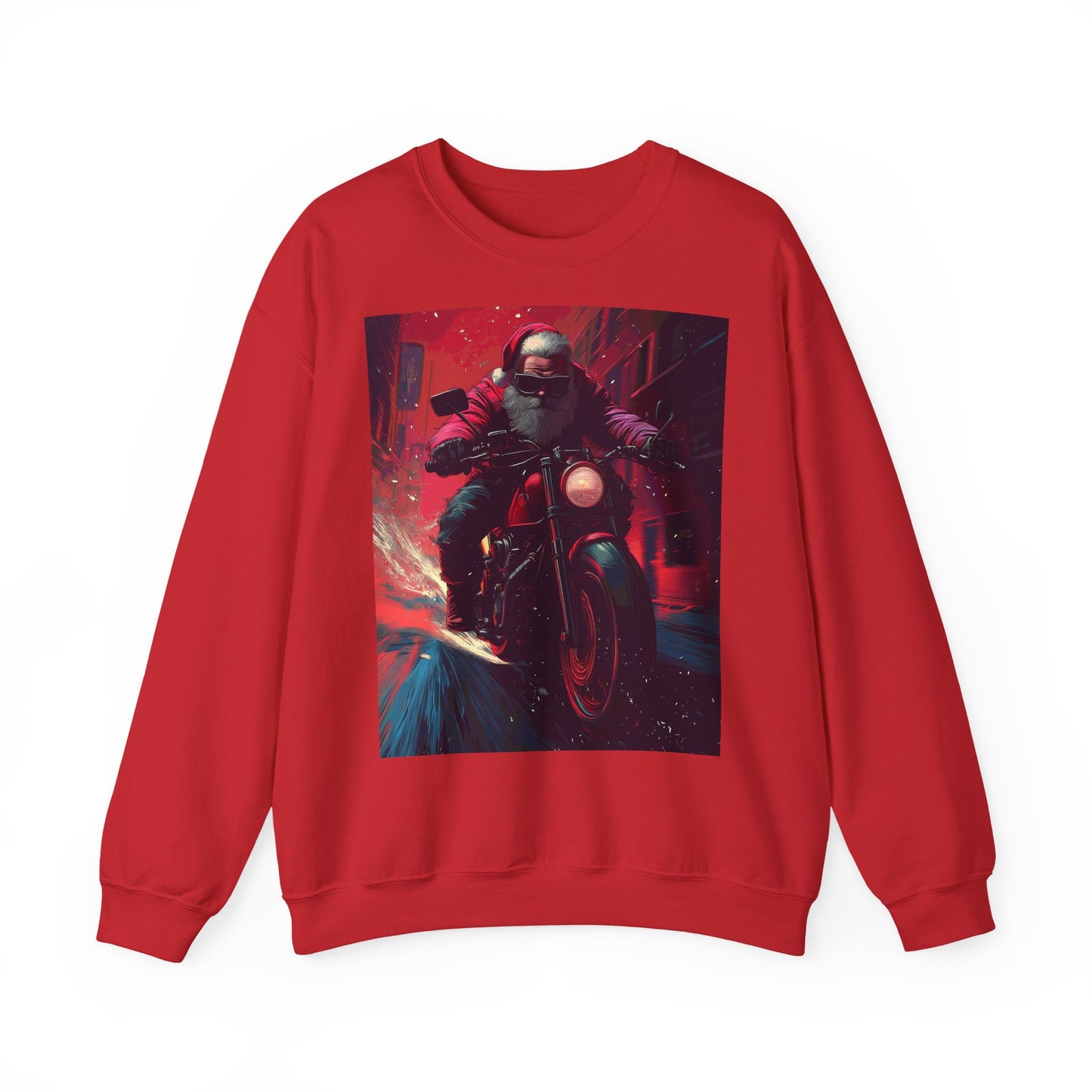 Santa Claus Motorcycle Sweatshirt