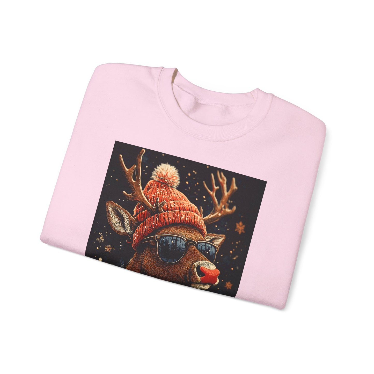 Rudol the Reindeer Sunglasses Crewneck Sweatshirt