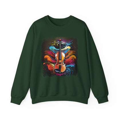 Abstract Violin Sweatshirt Artistic Design for Music Lovers Discover our unique sweatshirt featuring a stunning abstract violin design