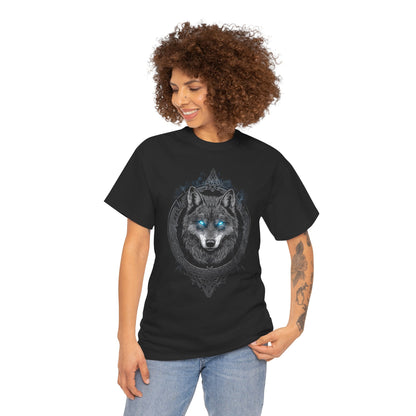 Wikinger Mystic Wolf T-Shirt / Walhalla Wolf Wölfe Odins Runen Nordischer Kompass Wikinger / Geschenk