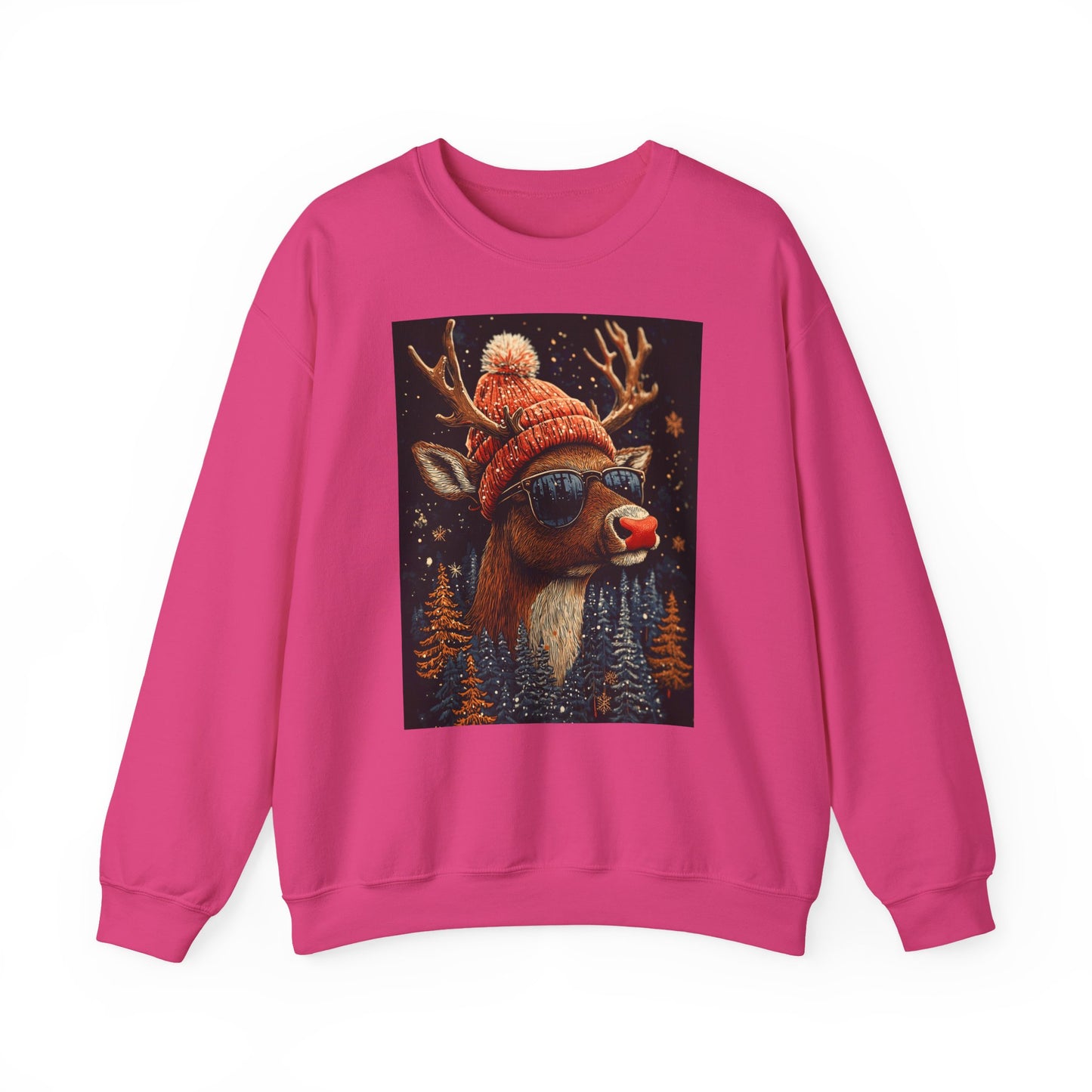 Rudol the Reindeer Sunglasses Crewneck Sweatshirt