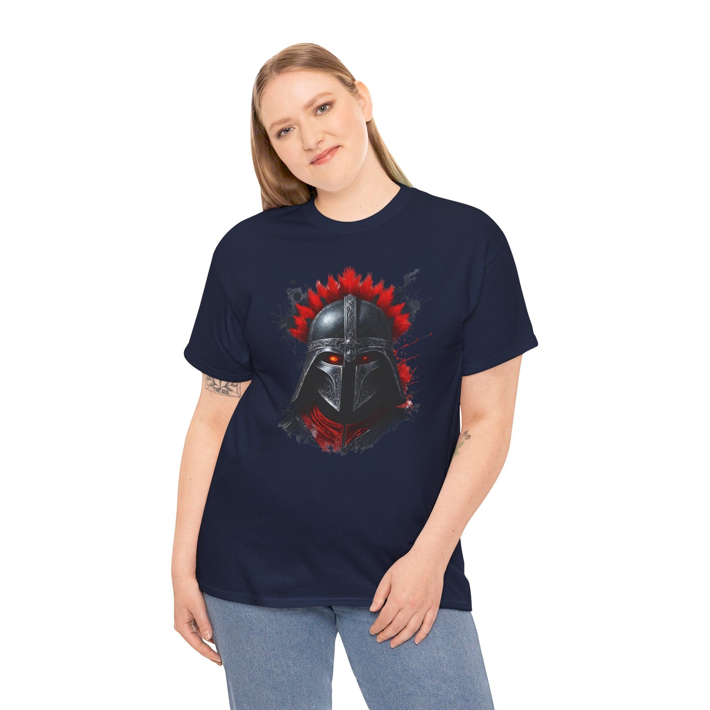 Sparta Warrior Tee, Ancient Warrior T-Shirt, Red Eyes Shirt, Unisex Cotton Tee, Historical Warrior Top