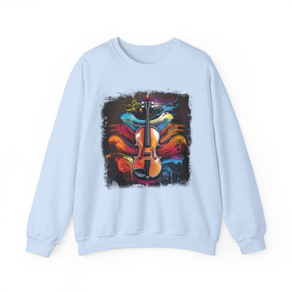 Abstract Violin Sweatshirt Artistic Design for Music Lovers Discover our unique sweatshirt featuring a stunning abstract violin design