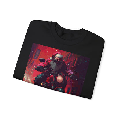 Santa Claus Motorcycle Sweatshirt