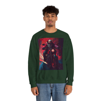 Santa Claus Motorcycle Sweatshirt