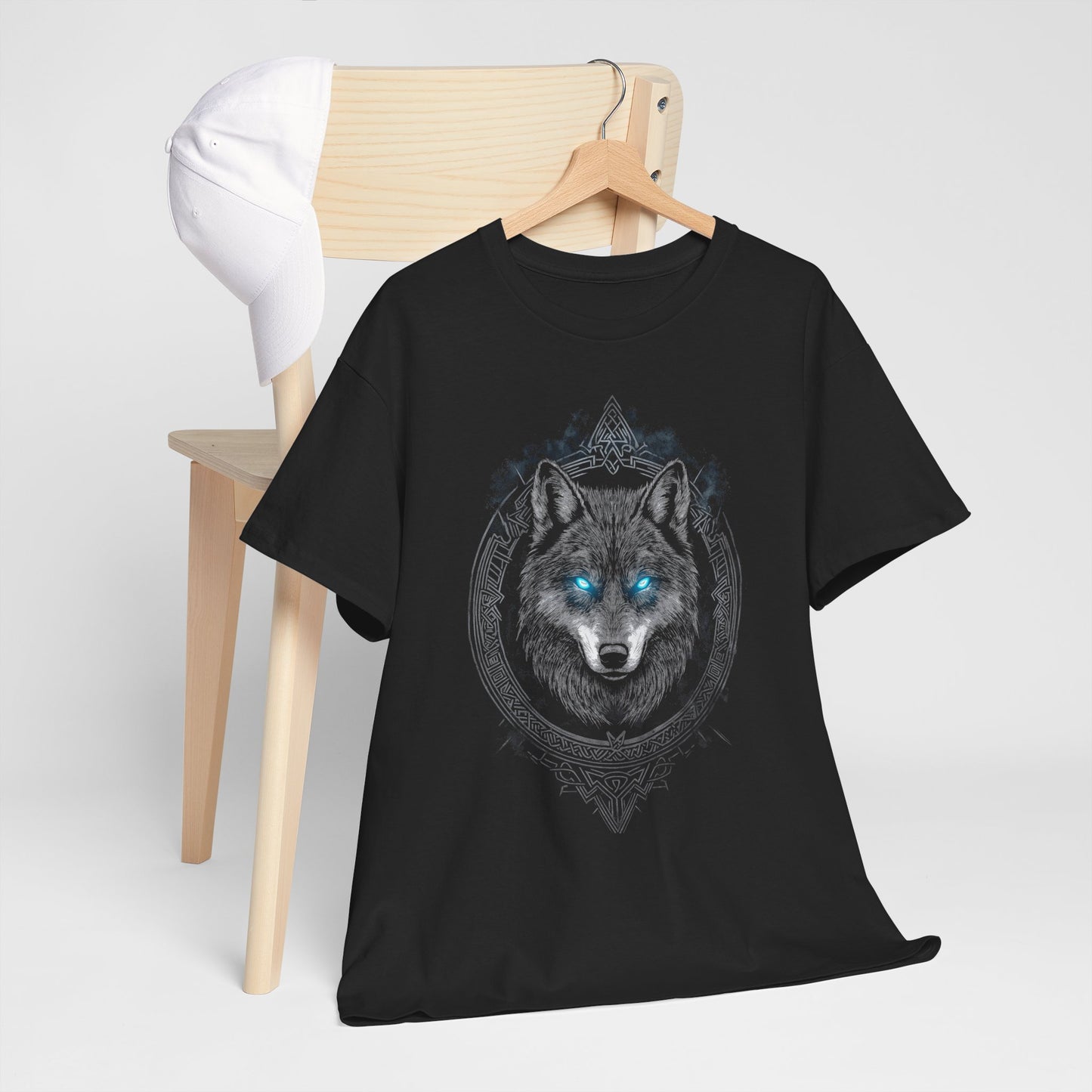 Wikinger Mystic Wolf T-Shirt / Walhalla Wolf Wölfe Odins Runen Nordischer Kompass Wikinger / Geschenk