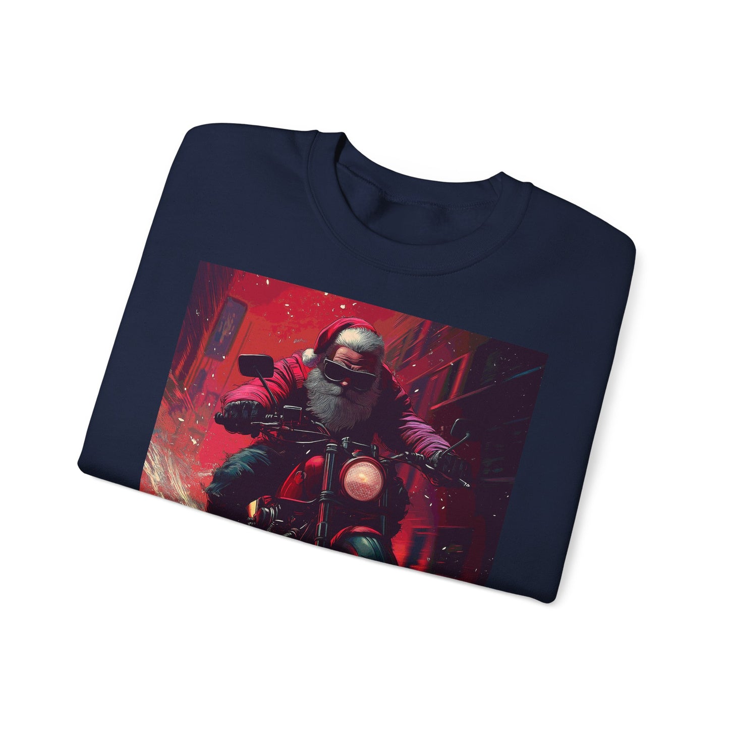 Santa Claus Motorcycle Sweatshirt