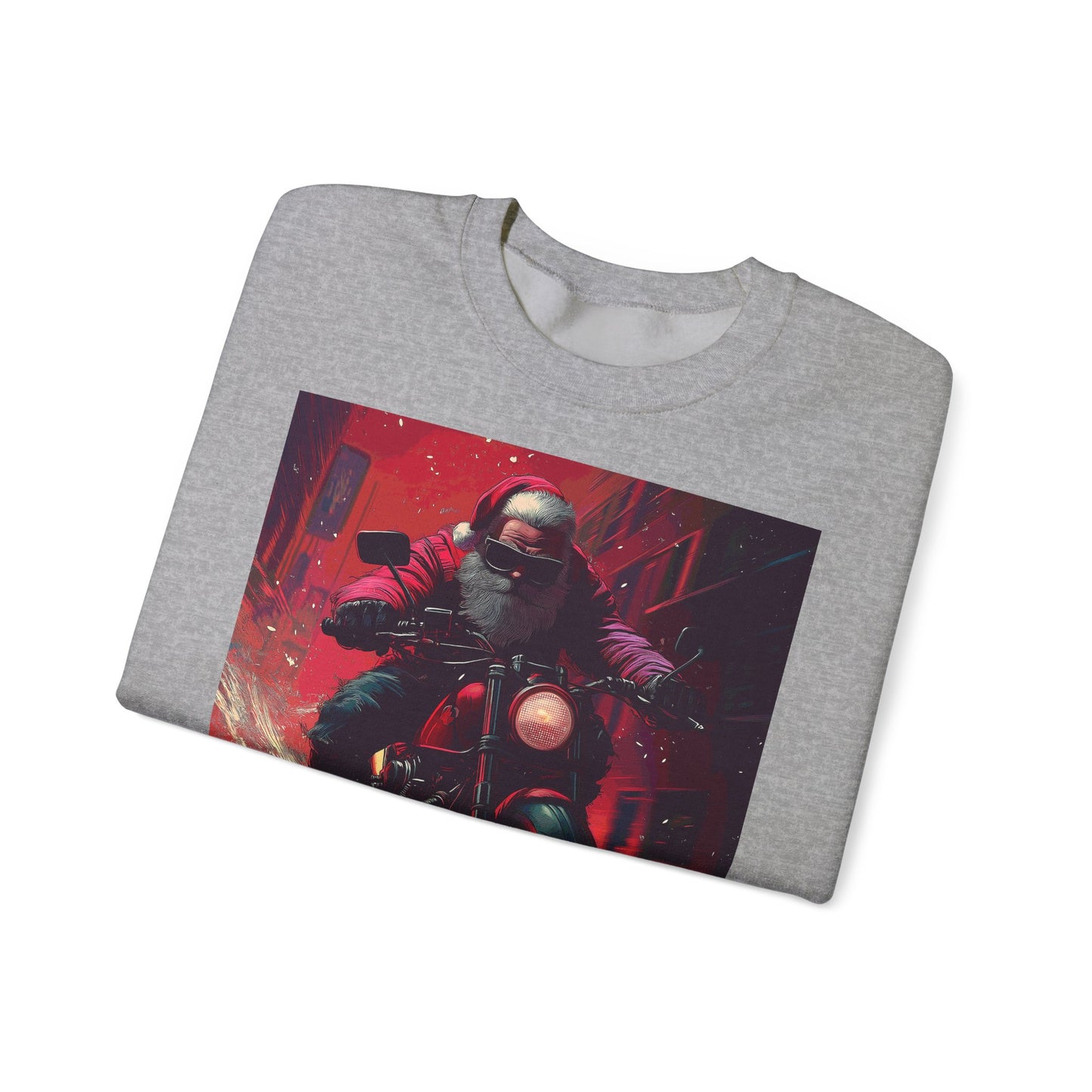 Santa Claus Motorcycle Sweatshirt