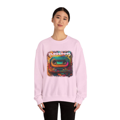 Old School Cassette Sweatshirt Retro-Inspired Design for Music Lovers, Nostalgia Fans, and Vintage Style Enthusiasts