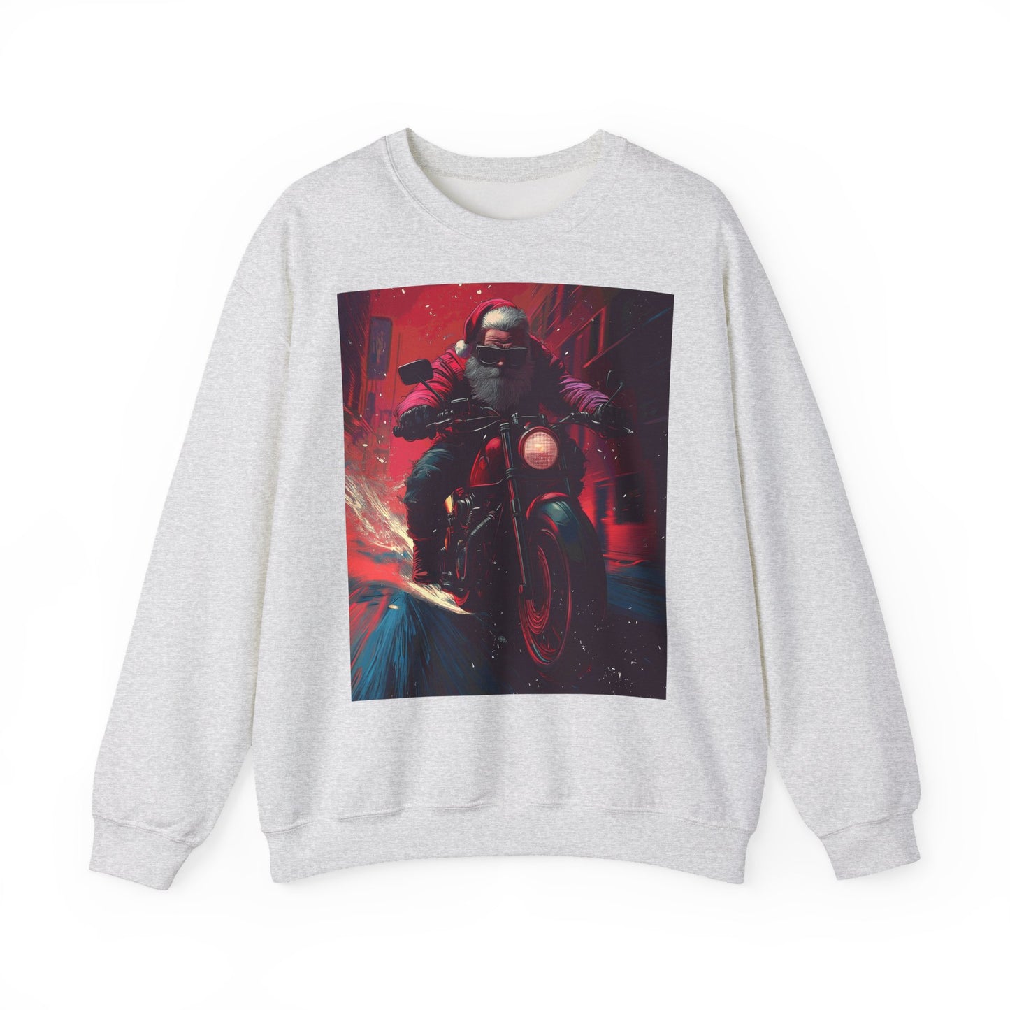 Santa Claus Motorcycle Sweatshirt