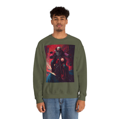 Santa Claus Motorcycle Sweatshirt