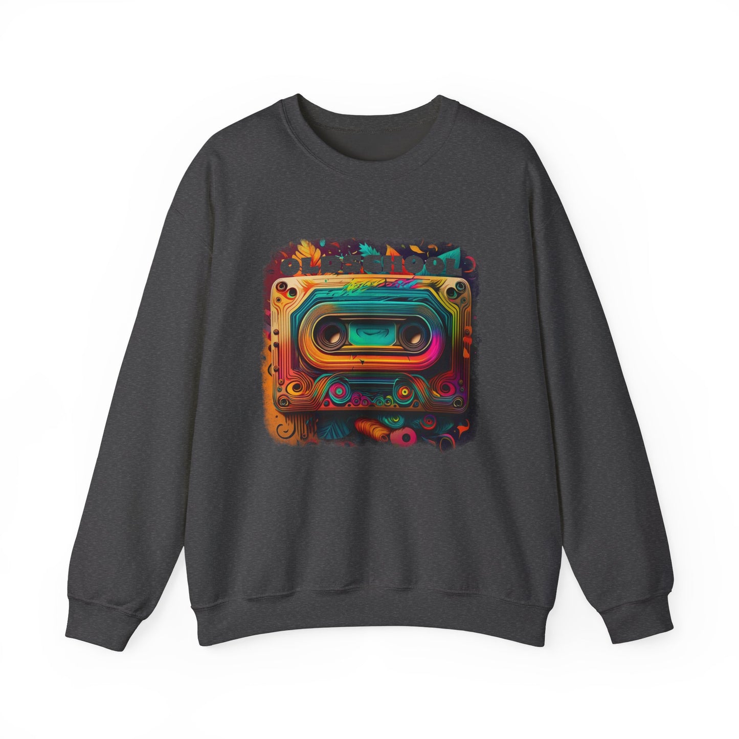 Old School Cassette Sweatshirt Retro-Inspired Design for Music Lovers, Nostalgia Fans, and Vintage Style Enthusiasts