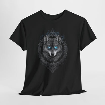 Wikinger Mystic Wolf T-Shirt / Walhalla Wolf Wölfe Odins Runen Nordischer Kompass Wikinger / Geschenk