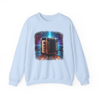 Abstract Accordion Sweatshirt Unique Artistic Design for Accordion Players, Folk Music Enthusiasts, Music Lovers Seeking Creative Apparel
