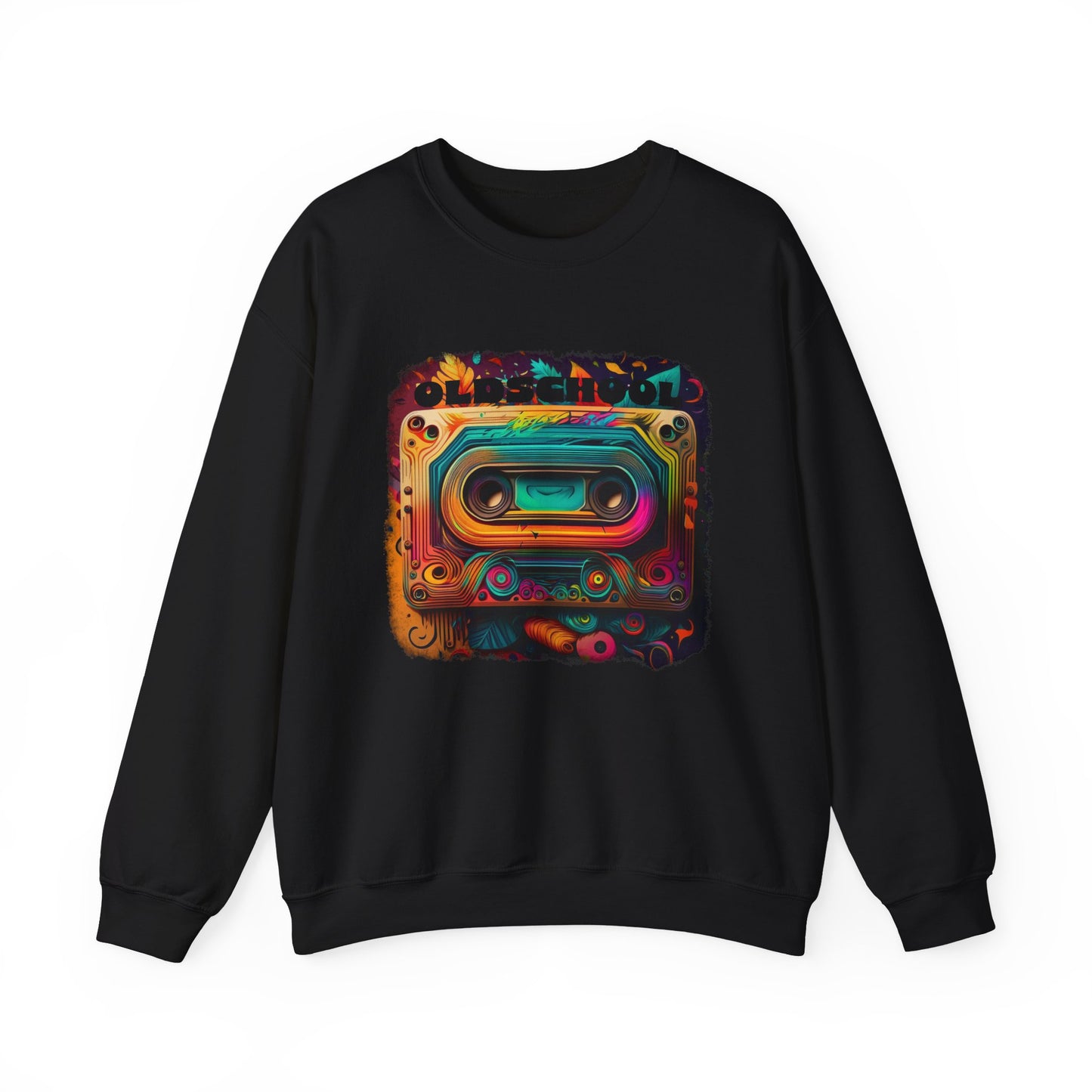 Old School Cassette Sweatshirt Retro-Inspired Design for Music Lovers, Nostalgia Fans, and Vintage Style Enthusiasts