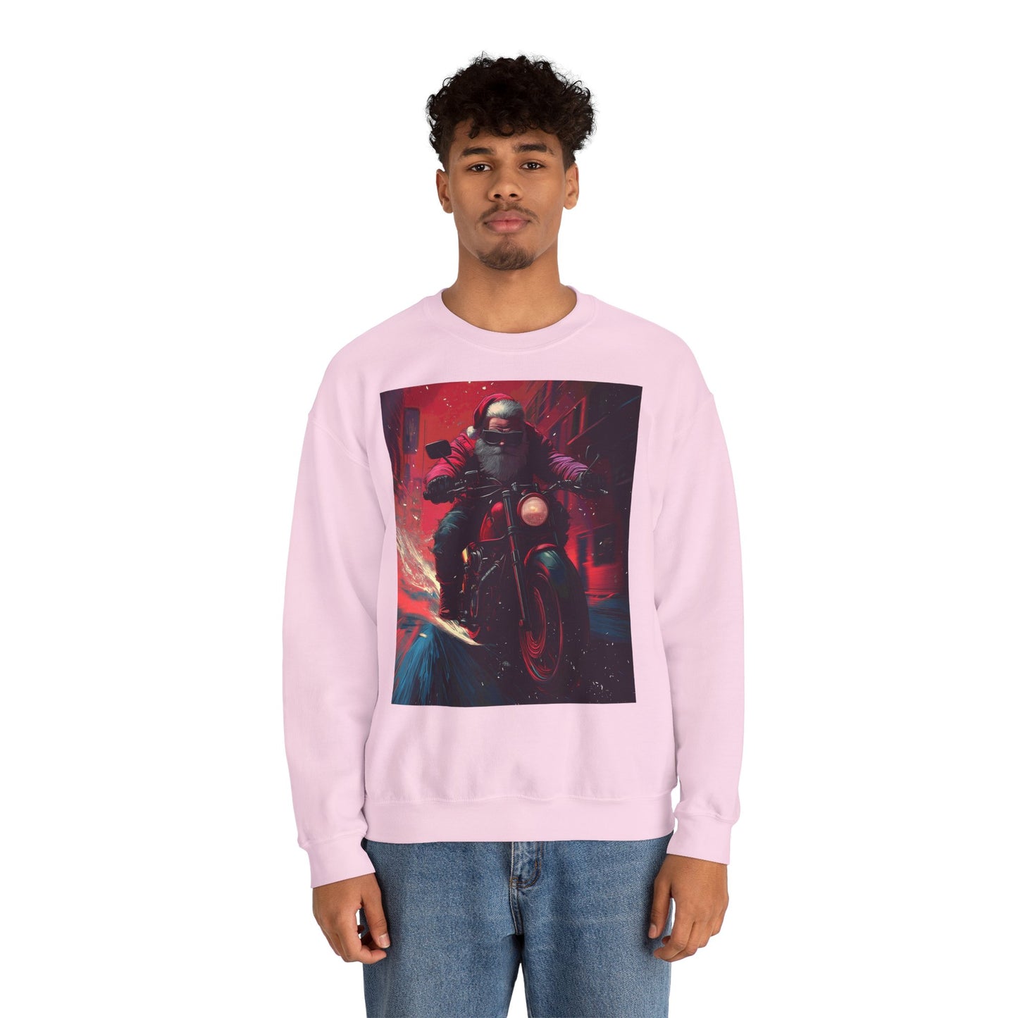 Santa Claus Motorcycle Sweatshirt