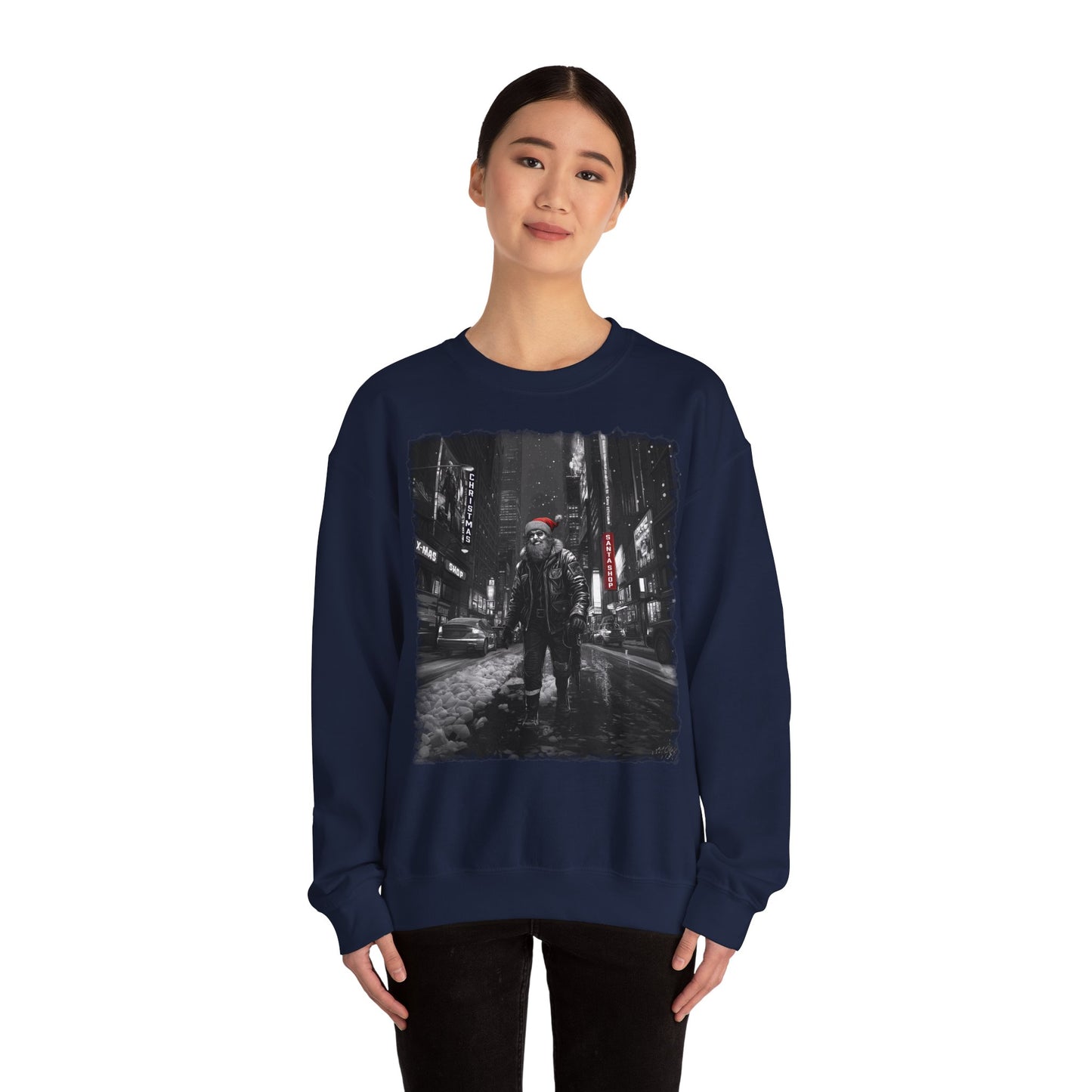 Santa in Big City Sweatshirt