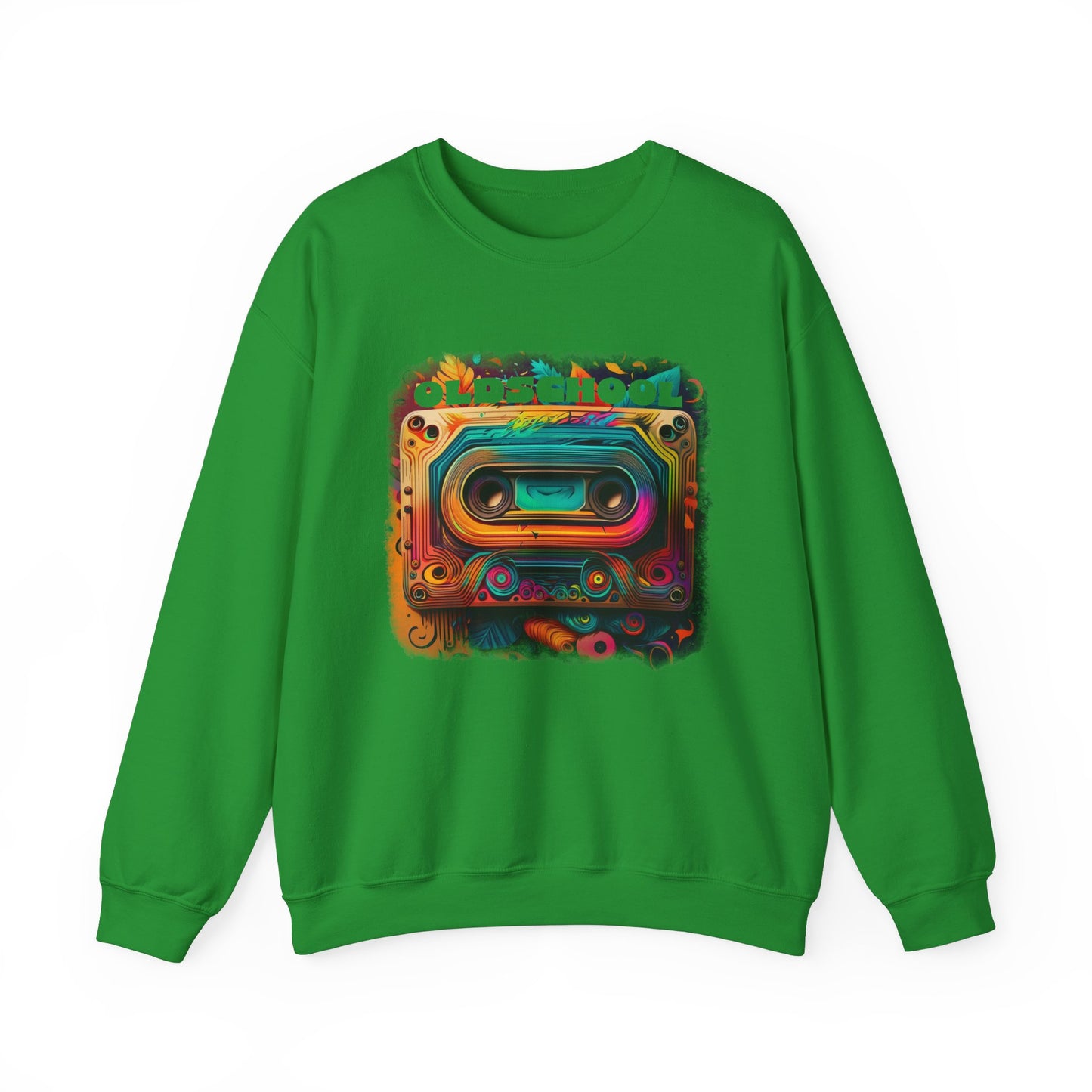 Old School Cassette Sweatshirt Retro-Inspired Design for Music Lovers, Nostalgia Fans, and Vintage Style Enthusiasts