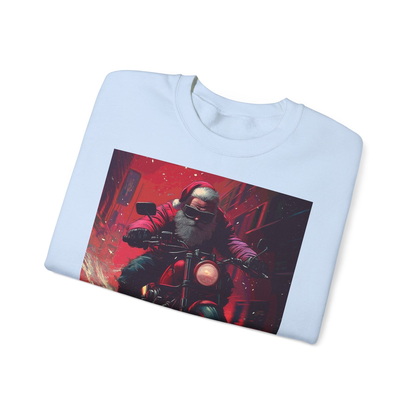 Santa Claus Motorcycle Sweatshirt