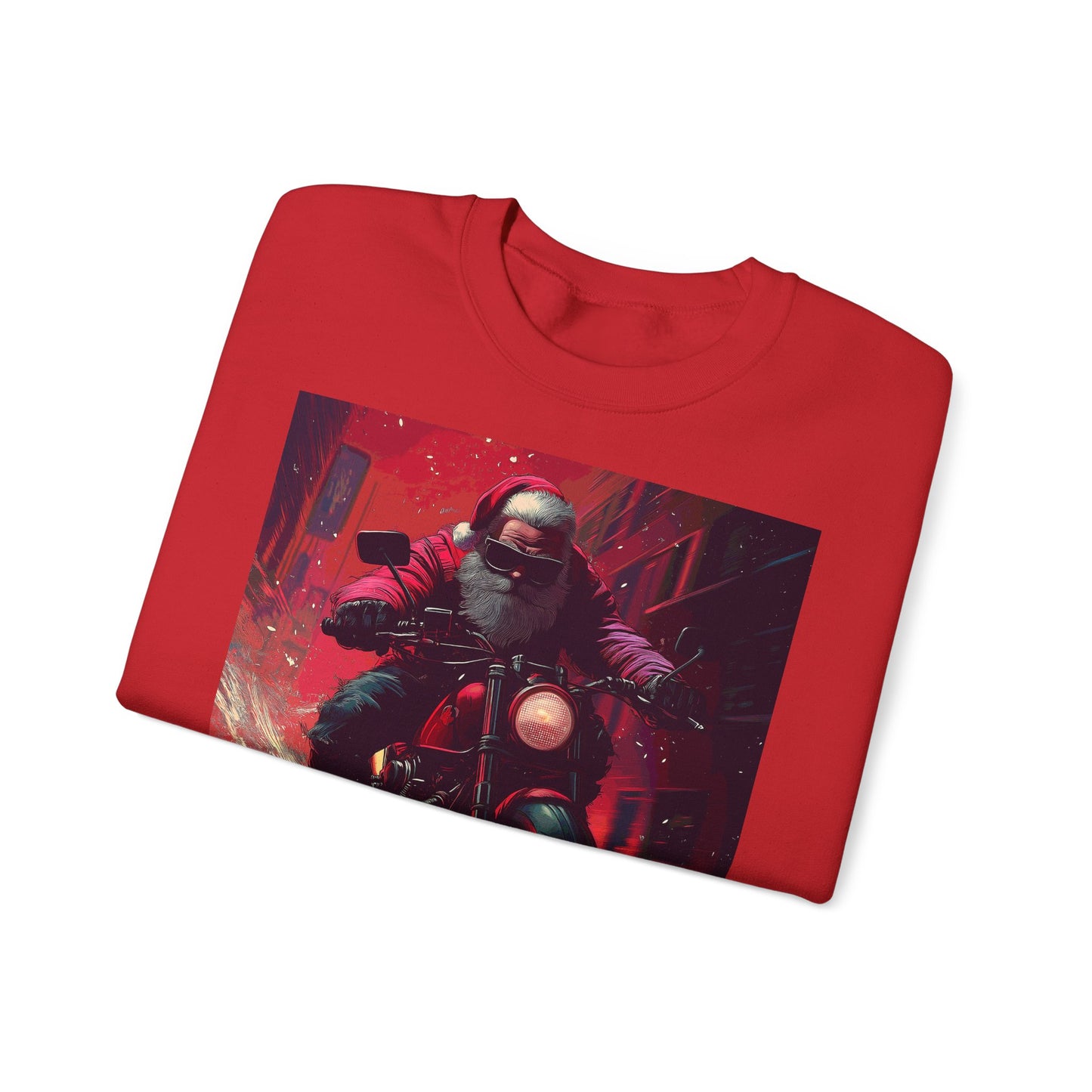 Santa Claus Motorcycle Sweatshirt