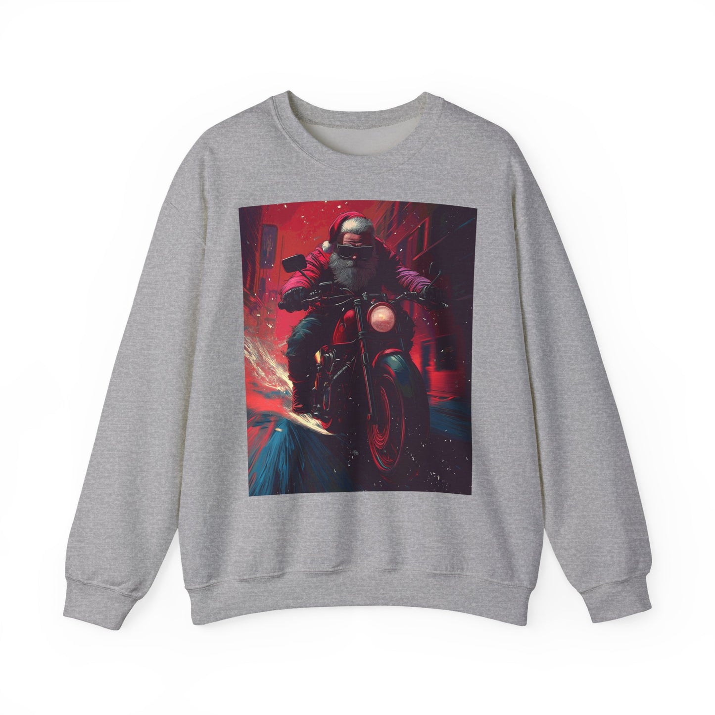 Santa Claus Motorcycle Sweatshirt