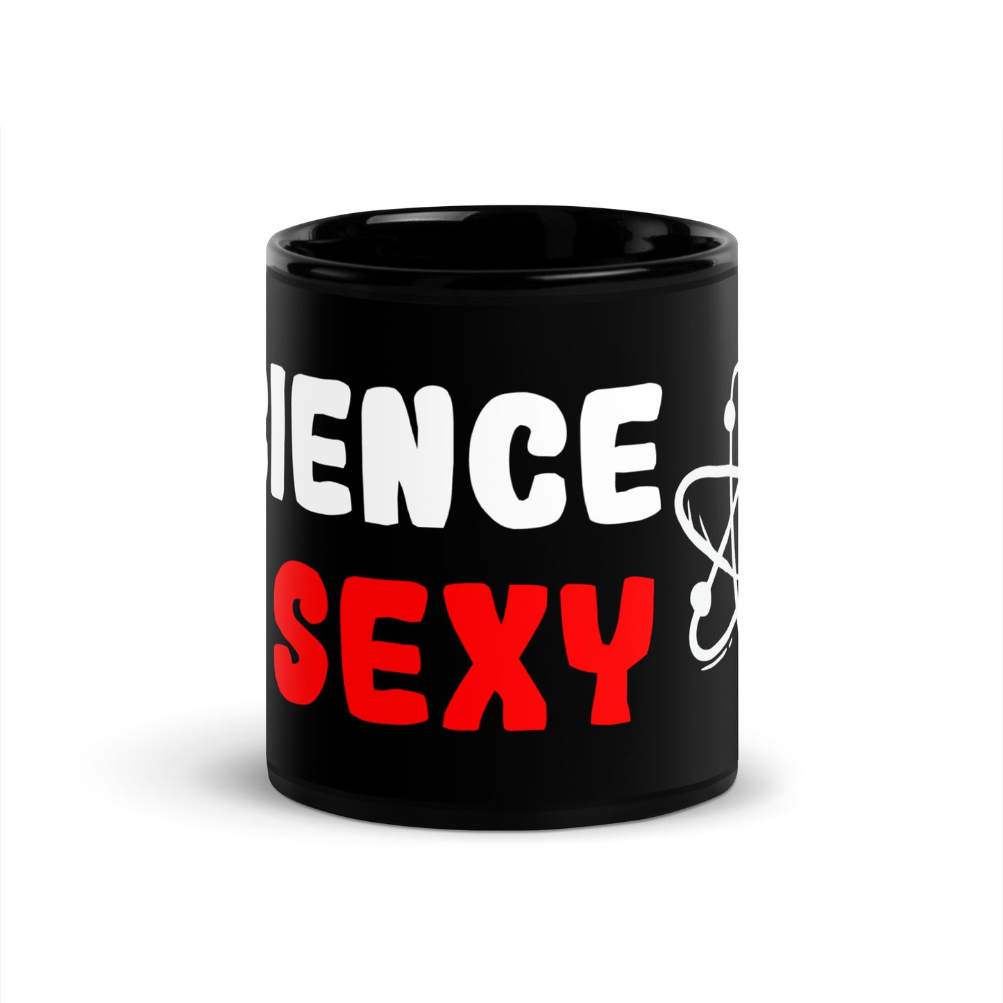 Black glossy mug "Science is sexy"