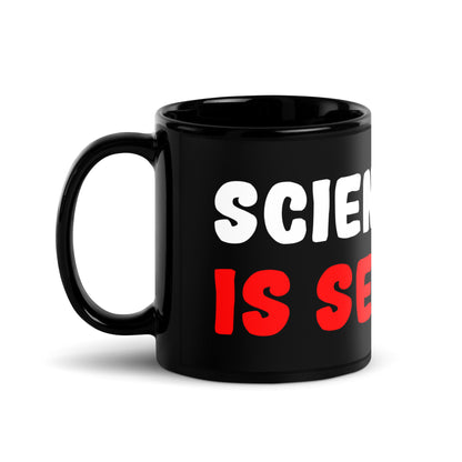 Black glossy mug "Science is sexy"