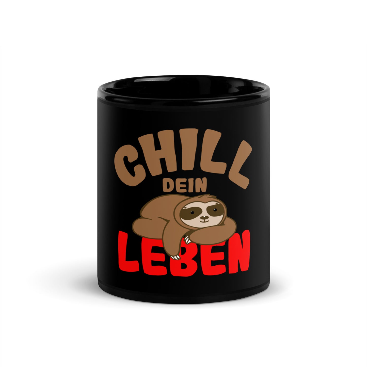 Black glossy mug "Chill your life"