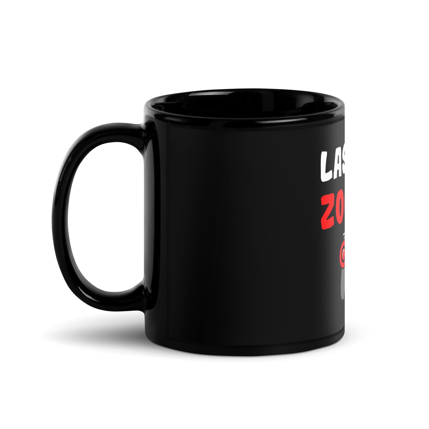Black glossy mug "Let's play!"