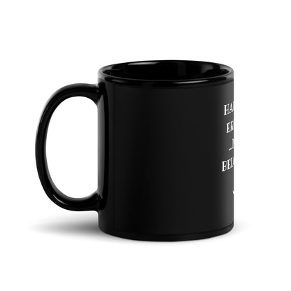 Black glossy mug "Housework done"