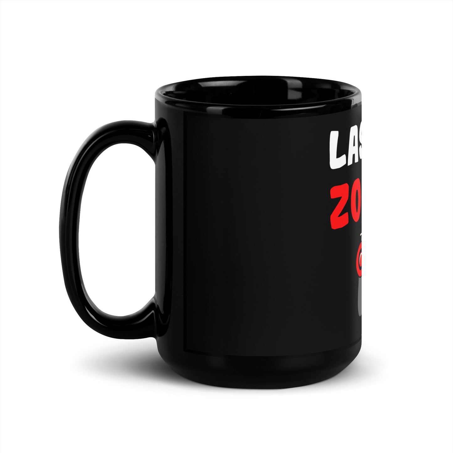 Black glossy mug "Let's play!"