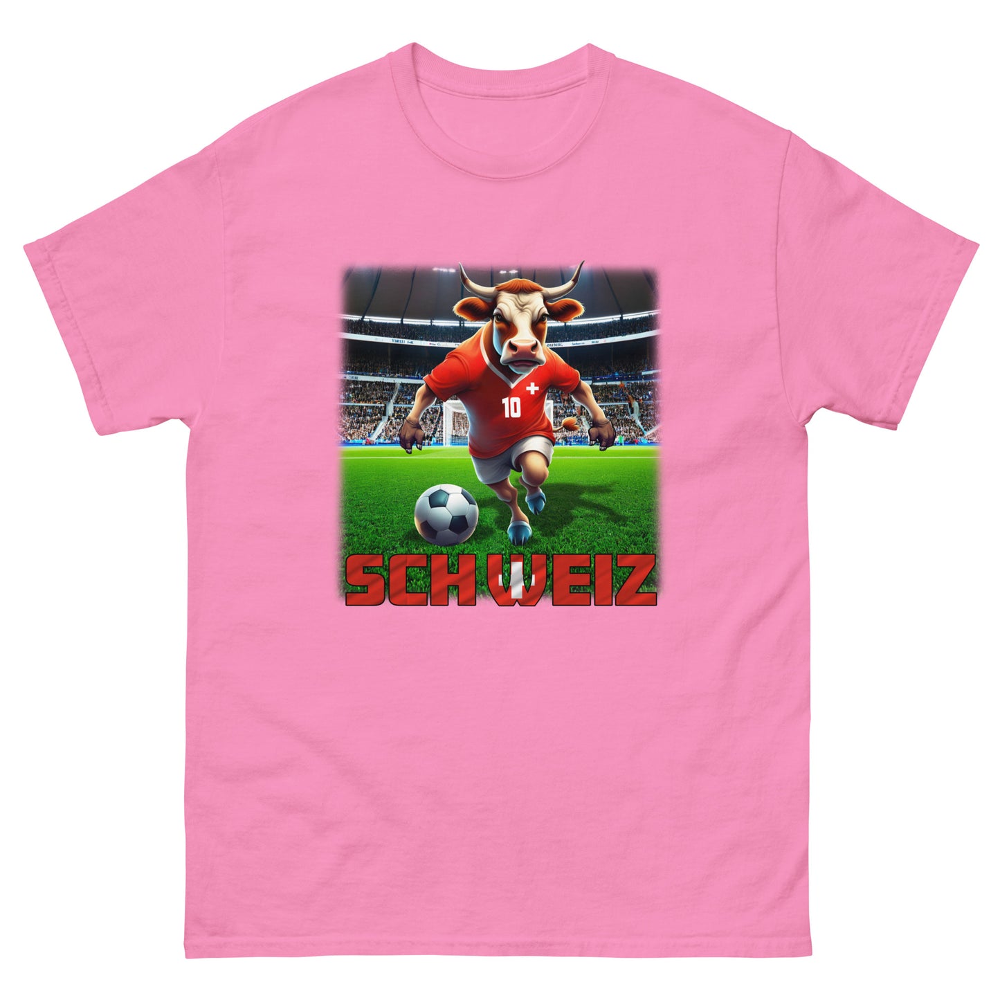 Schweiz EM Fußball Trikot Klassisches Unisex-T-Shirt